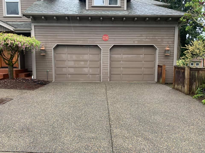 driveway after cleaning